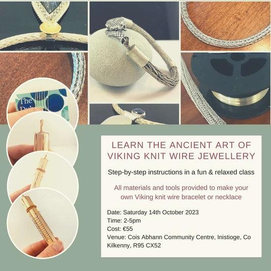 Viking Knit Jewellery Workshop – Saturday 14th October