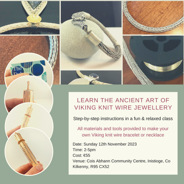 Viking Knit Jewellery Workshop – Sunday 12th November